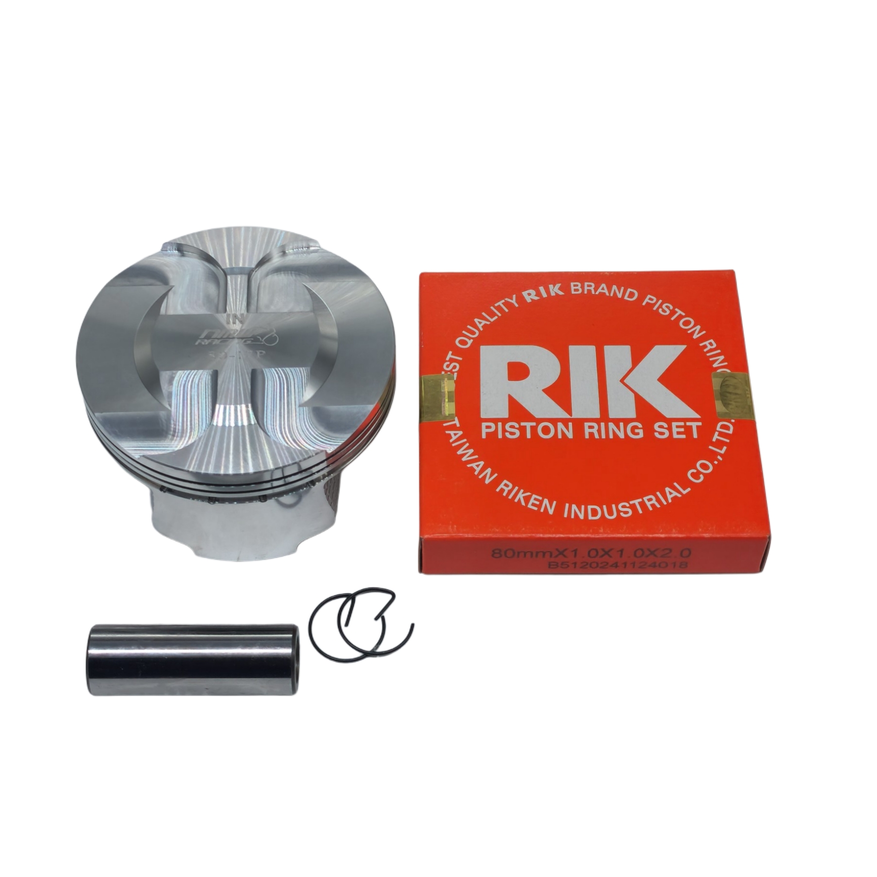 BAJAJ PULSAR NS200 80MM PISTON KIT (SEMI-FORGED) BY NMW