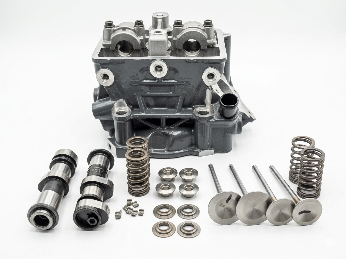 KTM 390 PORTED HEAD ASSY WITH (SS) VALVE BY NMW RACING - Image 2